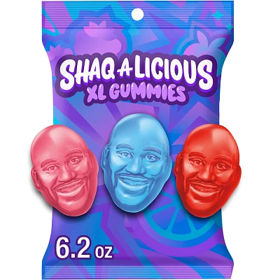 SHAQ-A-LICIOUS Gummies Peg Bag (Berry Punch - Blood Orange And Peach Flavors) - 12ct/6.2oz