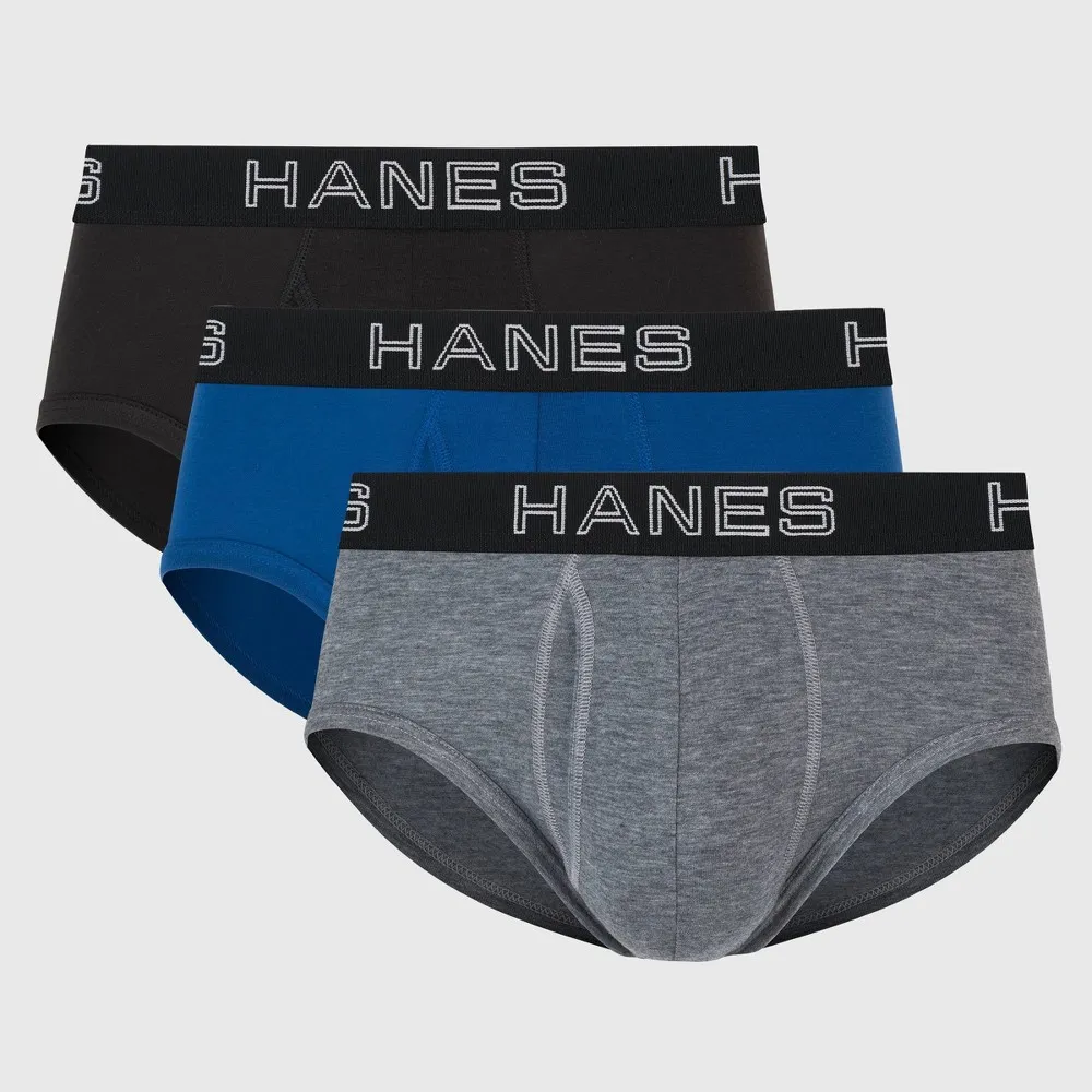 Hanes Premium Mens Briefs with Total upport Pouch 3pk - /Blue/Black | The  Market Place