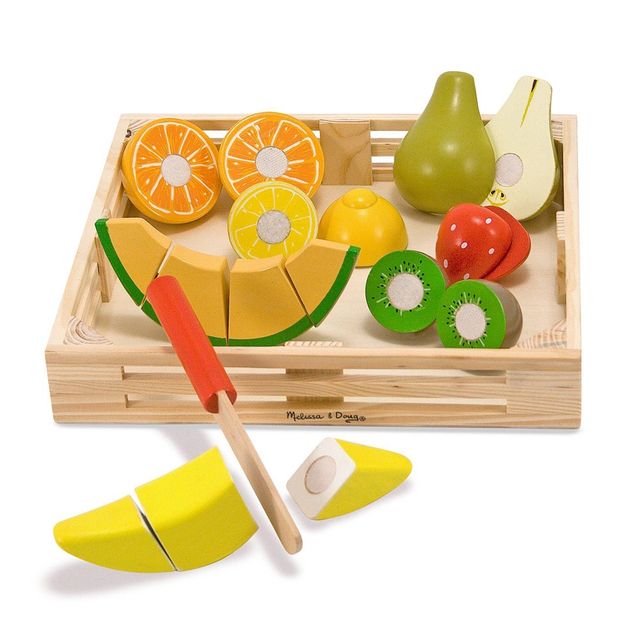 Melissa  Doug Slice and Toss Salad Play Food Set - 52pc Wooden and Felt |  Connecticut Post Mall