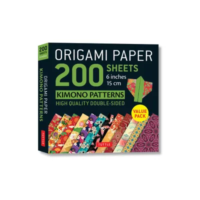 Origami Paper 200 Sheets Kimono Patterns 6 (15 CM) - by Tuttle Studio (Loose-Leaf)