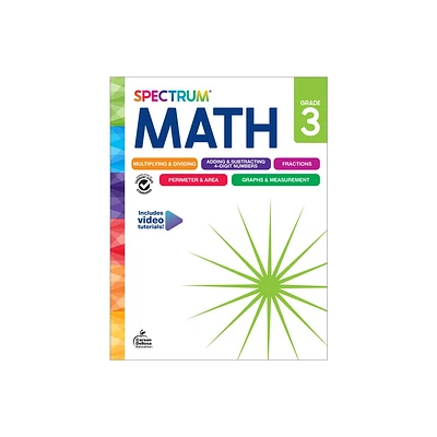 Spectrum Math Workbook, Grade 3 - (Paperback)