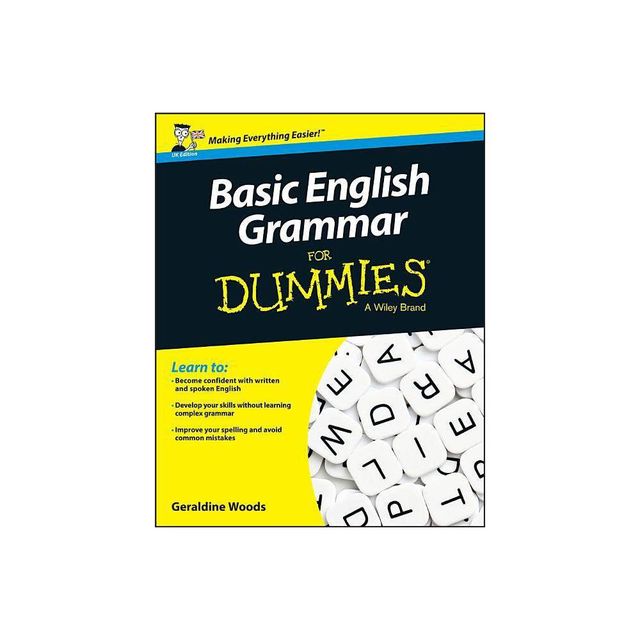 Basic English Grammar FD, UK Edition - (For Dummies) by Geraldine Woods (Paperback)