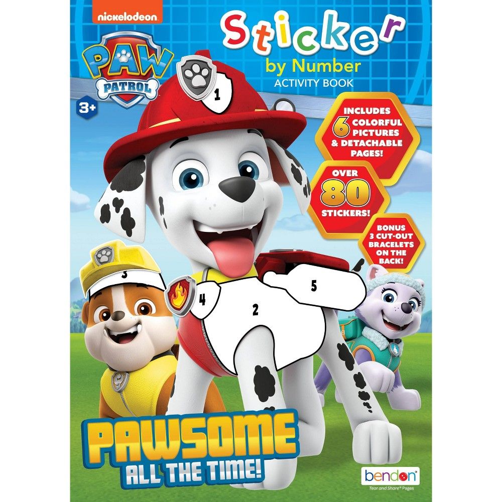 Nickelodeon Paw Patrol Sticker By Number Activity Book Connecticut Post Mall