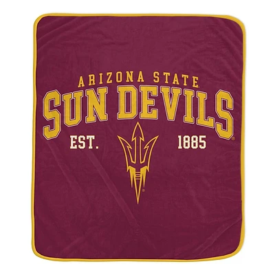 NCAA Arizona State Sun Devils Vintage Arch Block Flannel Fleece Blanket