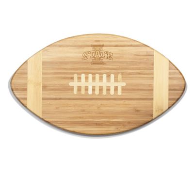 NCAA Iowa State Cyclones Touchdown! Football Cutting Board & Serving Tray - Brown