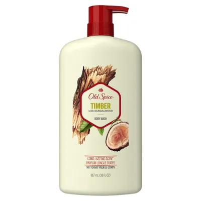 Old Spice Mens Body Wash Timber with Sandalwood - 30 fl oz