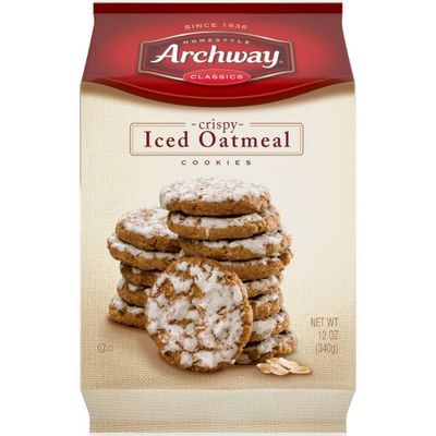 Archway Cookies Crispy Iced Oatmeal Cookies - 12oz