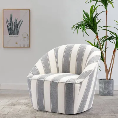 Barrel Swivel Chair - WOVENBYRD: Modern