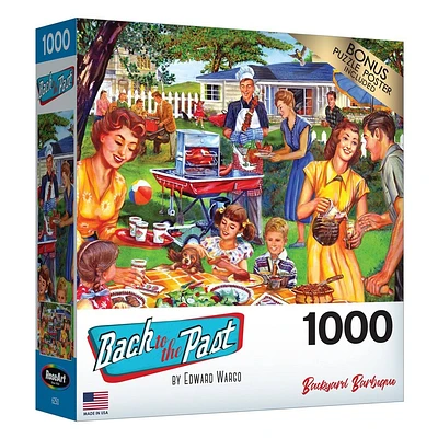 Back to the Past 1000 pc Jigsaw puzzle - Backyard Barbeque