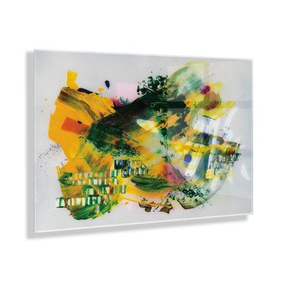 23 x 31 Garden of a Split Second Painting by Grant Mahr Floating Acrylic Unframed Wall Canvas - Kate & Laurel All Things Decor