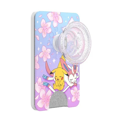 PopSockets Magnetic Phone Wallet with Grip and MagSafe Adapter Ring -Pokmon Sakura Dreams