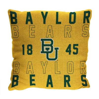 NCAA Baylor Bears Stacked Woven Pillow