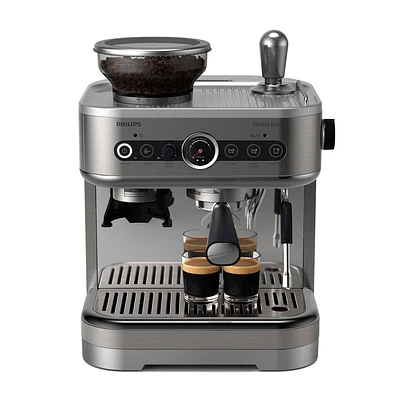 Philips Barista Brew Semi-Automatic Espresso Machine with Milk Frother, Stainless Steel