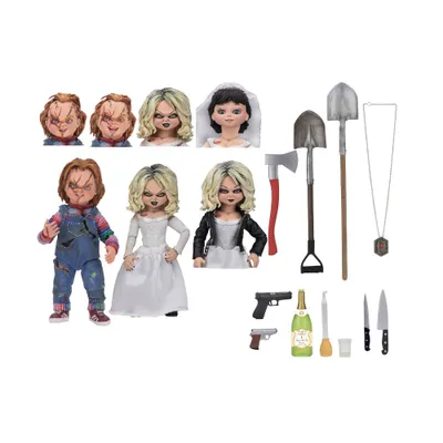 Bride of Chucky Ultimate Chucky & Tiffany 7 Action Figure 2pk