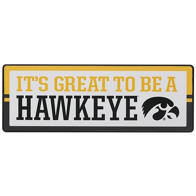 NCAA Iowa Hawkeyes Wood Wall Sign