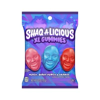 SHAQ-A-LICIOUS Gummies Peg Bag (Berry Punch - Blood Orange And Peach Flavors) - 12ct/6.2oz