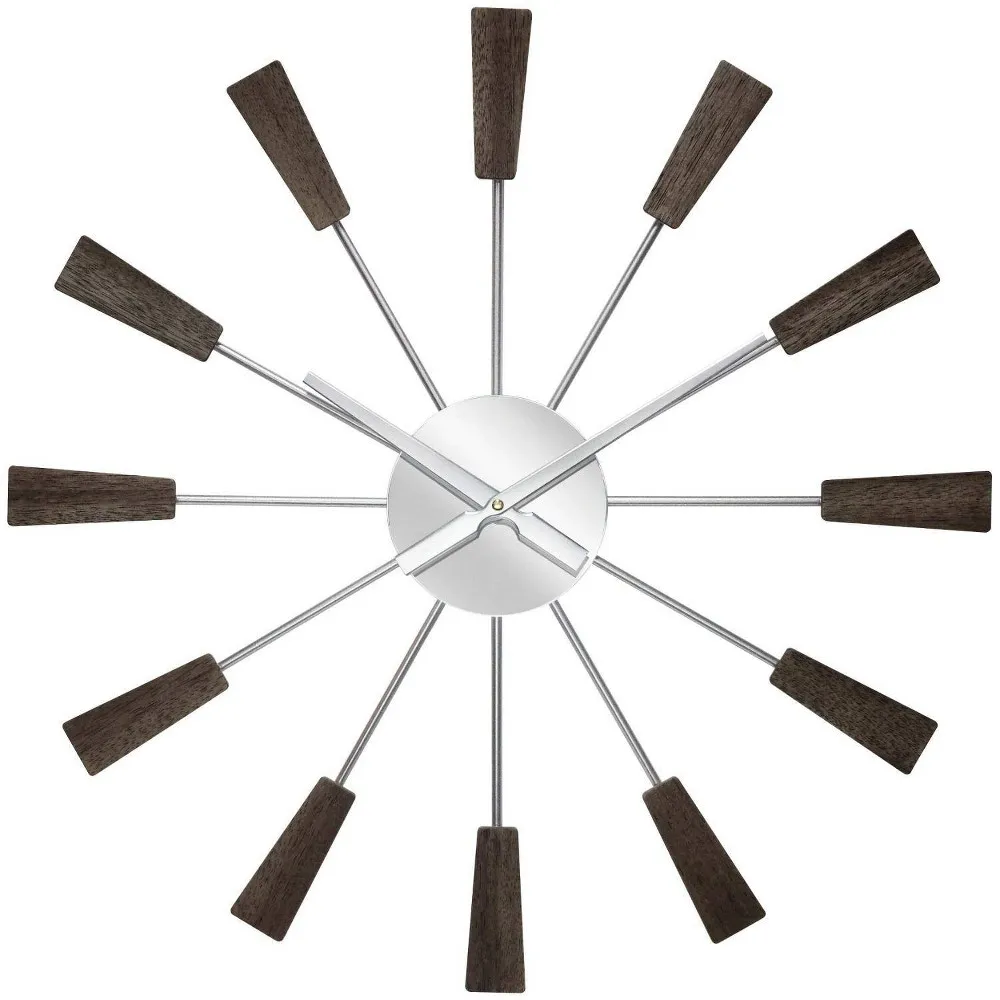 23.5 Vane Mid-Century Wall Clock - Infinity Instruments