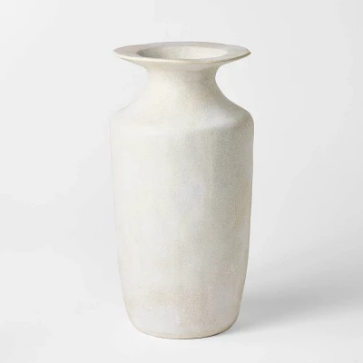 Exaggerated Rim Ceramic Tall Vase - Threshold designed with Studio McGee