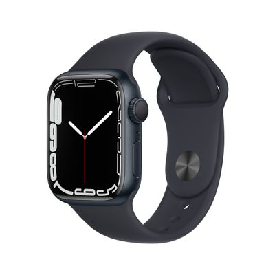 Apple Watch Series 7 GPS 41mm Midnight Aluminum Case with Midnight Sport Band