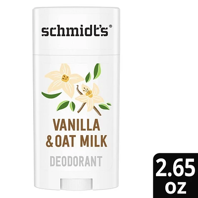 Schmidts Vanilla + Oat Aluminum-Free Natural Sensitive Skin Deodorant Stick - 2.65oz