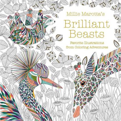 Millie Marottas Brilliant Beasts - (Millie Marotta Adult Coloring Book) (Paperback)