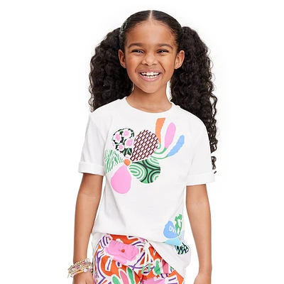 Kids Short Sleeve Graphic Mixed Flower T-Shirt - DVF for Target