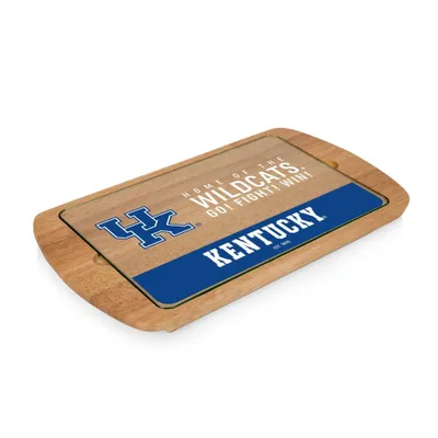 NCAA Kentucky Wildcats Parawood Billboard Glass Top Serving Tray