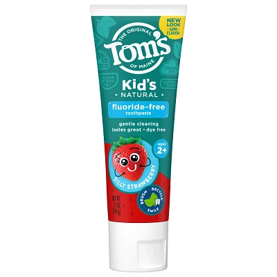 Toms of Maine Silly Strawberry Childrens Fluoride-Free Toothpaste 5.1oz