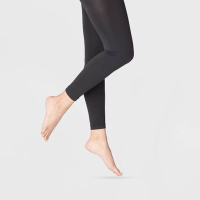 Womens 120D Blackout Footless Tights