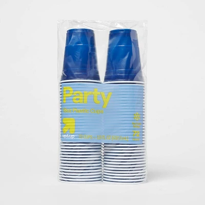 Disposable Blue Plastic Cups - 72ct - up&up