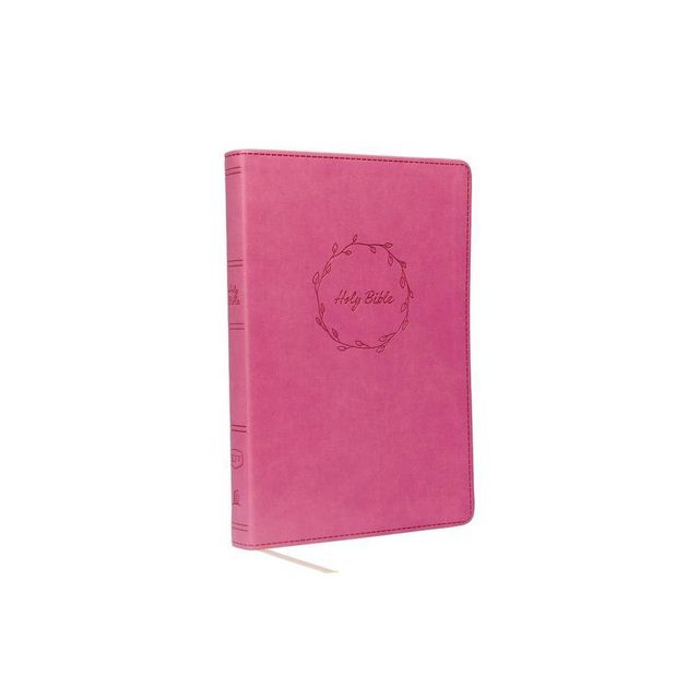 Kjv, Value Thinline Bible, Large Print, Leathersoft, Pink, Red Letter Edition, Comfort Print - by Thomas Nelson (Leather Bound)