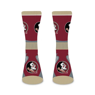 NCAA Florida State Seminole Large Crew Sock