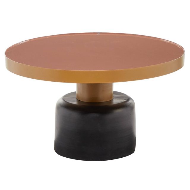 Round Metal Coffee Table Gold - Olivia & May