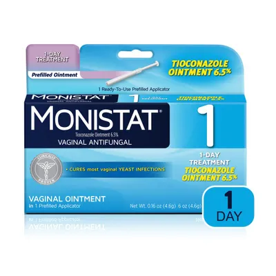 Monistat 1-Dose Yeast Infection Treatment, Prefilled Antifungal Applicator - 0.16oz