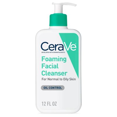 CeraVe Foaming Face Wash with Hyaluronic Acid and Niacinamide for Oily Skin