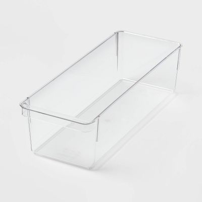 Small 8 x 4 x 2 Plastic Organizer Tray Clear - Brightroom 1 ct