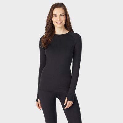 Warm Essentials by Cuddl Duds Womens Active Thermal Crewneck Top