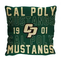 NCAA Cal Poly Mustangs Stacked Woven Pillow