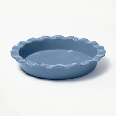 9 Round Stoneware Ruffle Pie Dish