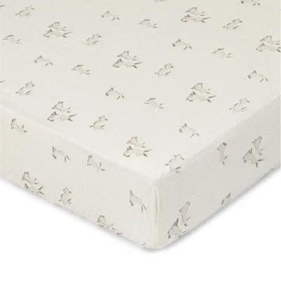 Crane Baby Organic Cotton Fitted Crib Sheet