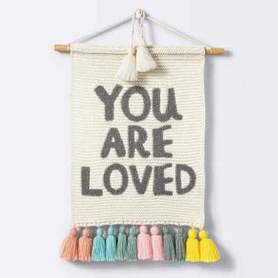 You are Loved Fiber Wall Art - Cloud Island