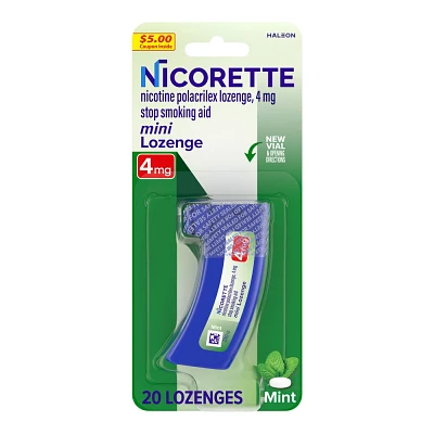 Nicorette 4mg Stop Smoking Aid Nicotine Mini Lozenge - Mint