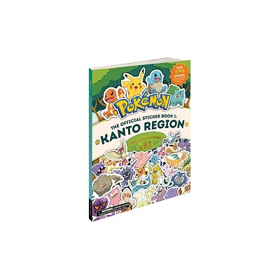 Pokmon the Official Sticker Book of the Kanto Region - (Pokemon Pikachu Press) by Pikachu Press (Paperback)