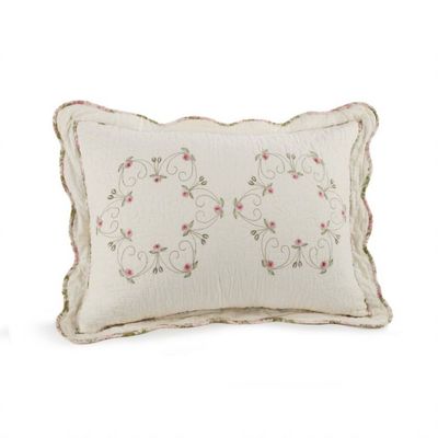 Felisa Pillow Sham Ivory - Modern Heirloom: Embroidered Cotton