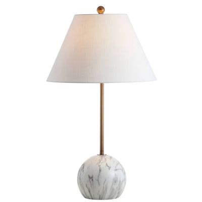 29 Resin/Metal Miami Minimalist Table Lamp (Includes LED Light Bulb) Gold - JONATHAN Y