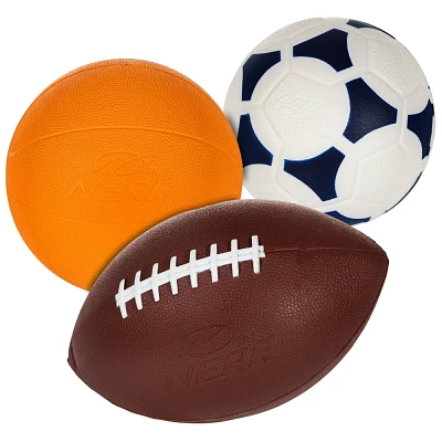 NERF Mini Foam Sports Ball Set - 3pc