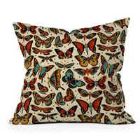 Cecitattoos Butterflies Outdoor Throw Pillow