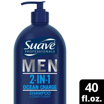 Suave Men Ocean Charge Shampoo and Conditioner Pump - 40 fl oz