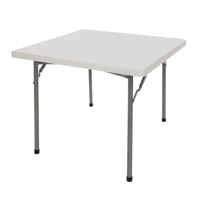 Hampden Furnishings 36x 36 Indoor Outdoor Folding Card Table Speckled Gray