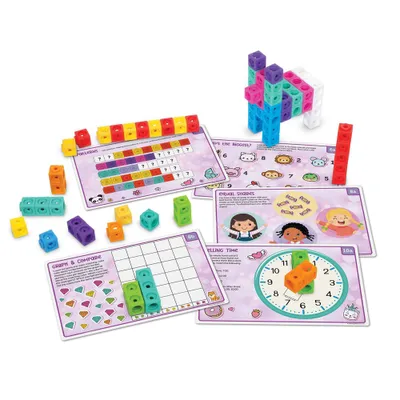 Learning Resources Mathlink Cubes Kindergarten Math Activity Set: Mathtastics